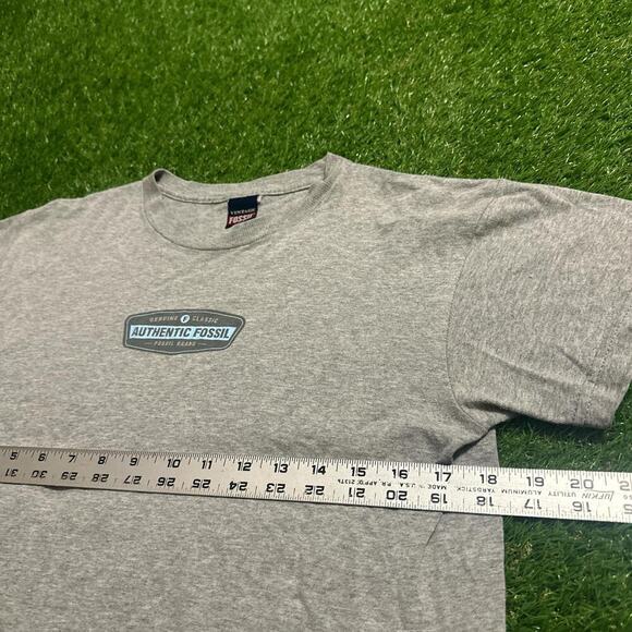 Authentic Fossil Grey Logo T-Shirt - Picture 3 of 5